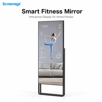 habillage intelligent pour le yoga et le fitness Affichage publicitaire numérique pour la vente au détail virtuelle Gym Fitness