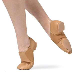 Chaussures de ballet modernes souples pour femmes, semelle intermédiaire en carbone, semelle extérieure en cuir véritable, couleur et logo personnalisables, empeigne en caoutchouc, chaussures les plus vendues - Product Image 5