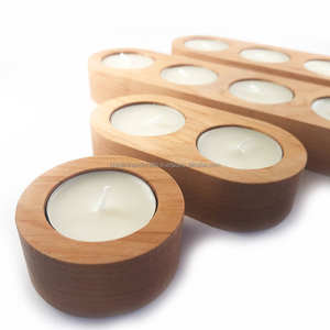 Designer Resin and Wood Combination T-Light Holder Handcrafted Decorative <b>Candle</b> <b>Stand</b> for Modern Living Room Decor - Product Image 6