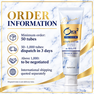 <span class=keywords><strong>ยาสีฟัน</strong></span>โอร่า2 พรีเมี่ยม สเตนเคลียร์ ไวท์เทนนิ่ง 100 กรัม รสพรีเมี่ยมมิ้นท์ แบรนด์ญี่ปุ่น สำหรับดูแลช่องปากประจำวัน ขายส่ง - Product Image 4