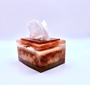 Luxury Resin Tissue Box Holder Decorative Home Accessory Facial Tissue Box <b>Organizer</b> for Hotels Offices and Restaurants - Product Image 5