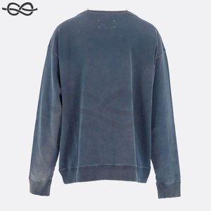 เสื้อสเวตเชิ้ตผ้าเจอร์ซีย์หนานุ่ม คอกลม แขนยาว ทรงหลวม โอเวอร์ไซส์ เย็บด้านหลัง รับผลิตแบบ OEM ขายส่ง เสื้อคอกลม - Product Image 4