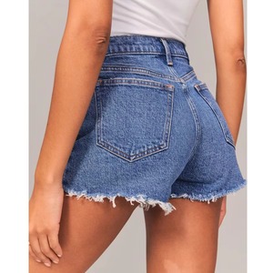 Shorts Vaqueros Rotos de Mezclilla Transpirables e Impermeables de Alta Calidad para Mujer, Colores Personalizables - Product Image 5