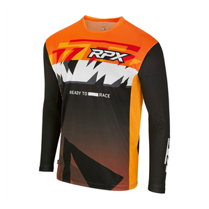 Jersey de Motocross Sublimado Personalizado de Manga Larga, Ropa Deportiva de Secado Rápido para Carreras Todoterreno, Jersey de Motocicleta - Product Image 1