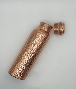 Pure Copper Double Wall Eco-Friendly Water Bottle for Home Office Use Traditional Design Premium Handcrafted Quality Buy Direct - Product Image 5