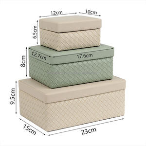 กล่องใส่เครื่องประดับเรซิ่นพรีเมียม ทำมือ เป็นมิตรกับสิ่งแวดล้อม กล่องของขวัญเครื่องประดับทำมือจากผ้าและเรซิ่น - Product Image 2