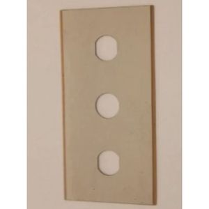 Lame de déchiqueteuse robuste à 3 trous 43x22x0.10mm M2 HSS, couteau de refendage pour machine de recyclage de film plastique et de sacs tissés, pièces de rechange - Product Image 3