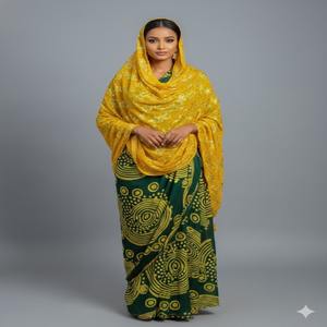 Design simplement époustouflant, dernière tendance en matière de vêtements traditionnels somaliens pour robe en jacquard slub pour filles, vêtements de festival - Product Image 5