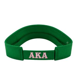 Casquette à visière brodée verte AKA pour femme, chapeau de soleil réglable, visière de sport, accessoire de mode décontracté pour l'extérieur, pour dames - Product Image 2