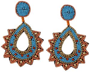 Boucles d'oreilles magnifiques tressées à franges perlées, bijoux d'oreille pour mariage, pour femmes, en provenance d'Inde - Product Image 6