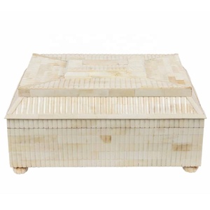 New Arrival Hand Carved Bone Inlay Jewelry Box Bone Decorative Storage Box Bone Inlay Jewelry Organizer in Wholesale Price - Product Image 3