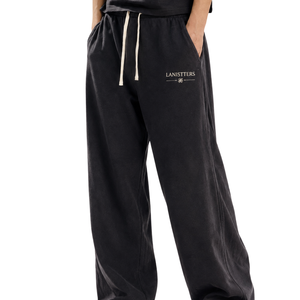Women's Baggy Wide Leg Sweatpants Relaxed Fit Drawstring <b>Elastic</b> <b>Waist</b> Casual <b>Trousers</b> <b>with</b> Pockets Custom OEM Streetwear - Product Image 1
