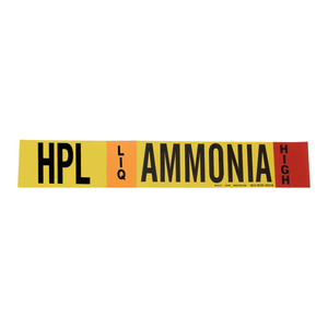 สติกเกอร์ติดท่อ Brady HPL แบบยืดหยุ่น ทนความร้อนและสารเคมี สำหรับท่อสารทำความเย็น - Product Image 3