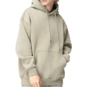 Sudadera con Capucha Oversize para Hombre, Estilo Boxy, de Algodón Grueso, Informal, para Uso Diario - Product Image 2