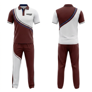 <b>Cricket</b> Team Uniform with Custom Logo Sublimation Design Options | Men Women Youth <b>Cricket</b> Wears Polo Shirt and Trouser - Product Image 3