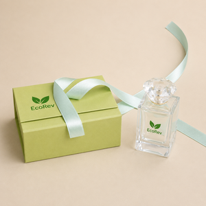 Luxury Eco-Friendly Handmade Custom Folding Magnetic Flip Perfume <b>Box</b> Ribbon Handle Rigid Paper Packaging for Cosmetics <b>Bottles</b> - Product Image 1