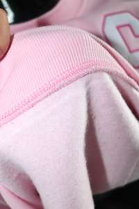Sudadera NURSE PINK con cuello alto, 100% BLANCA, con apliques bordados, cuello ancho, hilos finos - Product Image 5