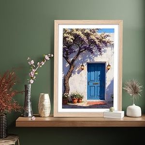 Cadre photo rustique en bois massif fait main, impression numérique couleur, décoration murale ou à poser sur table - Product Image 1