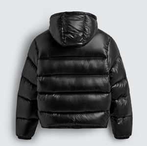 Puffer Lining Customized Hooded <b>Patchwork</b> <b>Jacket</b> Lightweight Streetwear Autumn Windbreaker Bomber <b>Jacket</b> Zipper Breathable - Product Image 2