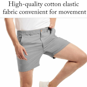 Shorts de golf pour homme personnalisés, coupe classique, taille mi-haute, logo frontal, coupe ajustée, extensibles dans quatre directions, séchage rapide - Product Image 4