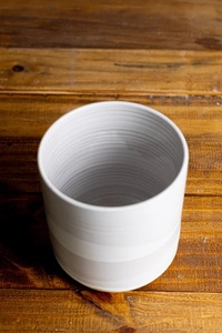 Modern Ceramic Utensil Holder Dual Tone Matte Glaze Compact Design High <b>Fired</b> Durable Kitchen Countertop Storage Organizer - Product Image 4