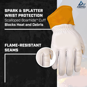 Guantes de Trabajo Industriales de Cuero Multiusos, Bicolor, 2026, Diseño Personalizado, Producto Moderno, Cómodos, Servicio OEM ODM - Product Image 4