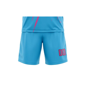 Soccer Uniform Performance Football Jersey Shorts Set Heat-Transfer Printing 100% Polyester Breathable for Competitive Sports - Product Image 5