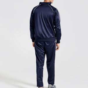 Winter Tracksuit <b>Set</b> Sportswear Two Piece Jogger Training Wear Breathable Outerwear Lightweight Stripes Drawstring Sweatsuits - Product Image 3