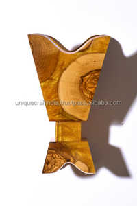 Quemador Bakhoor de madera natural y resina al por mayor para la decoración del hogar y quemador de incienso árabe hecho de madera y resina - Product Image 2