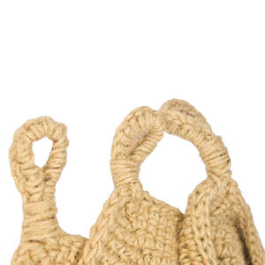 Étagère murale florale Art Déco en jute naturelle, faite à la main par un designer, écologique et lavable, pour usage domestique et commercial - Product Image 6