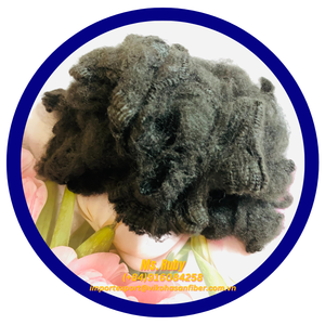 Fibra de Poliéster 100%, Mejor Precio, Color Negro Sólido 3D, Grado A, Fabricante Vikohasan, para Relleno de Juguetes, Almohadas, Cojines - Product Image 5