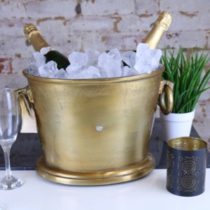 Exclusive Metal Ice Bucket Elegant Beverage Display - Product Image 6