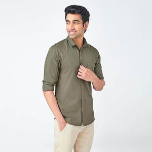 Logotipo de impresión personalizado Oficina de negocios Formal Oficial de poliéster de manga larga Vertical Vintage camisas de rayas completas para los hombres - Product Image 5