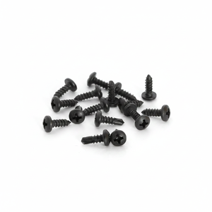 Vis à tête cylindrique PDC modèle 11 certifiées DIN/ISO pour fixation du béton - Vis en acier au carbone revêtu noir, classe 4.8 et 6.8, à couple élevé (en pouces) - Product Image 1