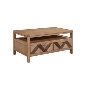 Collection MARS - Meubles de salon en bois provenant d'un fournisseur vietnamien - Bon prix - Meubles de maison - Table basse avec 2 tiroirs - Product Image 1