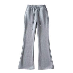 Custom acid wash wide leg sweatpants for luxury fashion labels cotton sweatpants wide <b>trousers</b> wholesale - Product Image 6