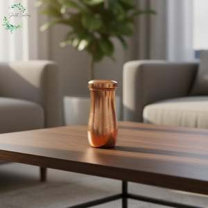 Botella de Agua de Cobre Grabada Artesanalmente, Vajilla de Cobre Puro, Botella de Yoga Única, Botella Tradicional, Botella de Cobre Hecha a Mano - Product Image 6