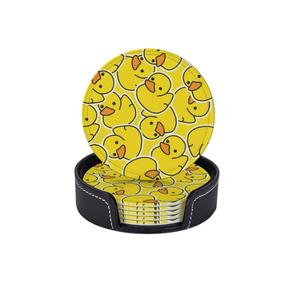 Sous-verre rond en bois massif noir à motif floral, design vintage, pour servir thé, café et eau - Product Image 5