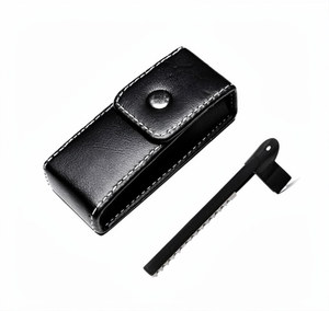 Color Salon Sharp Stainless Steel Disposable High Quality Single Finger Thinning Razor for <b>Men</b>-Easy Use Face & Body Hair Removal - Product Image 1