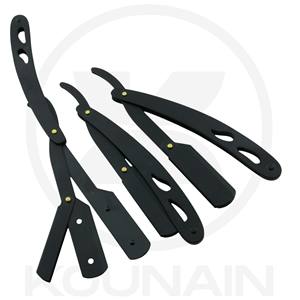 ผู้ผลิต KOUNAIN ขายส่งมีดโกนหนวดแบบใช้แล้วทิ้งสำหรับผู้ชาย ใบมีดเดี่ยว ขอบตรง ด้ามจับเหล็ก ใบมีดสแตนเลส - Product Image 5