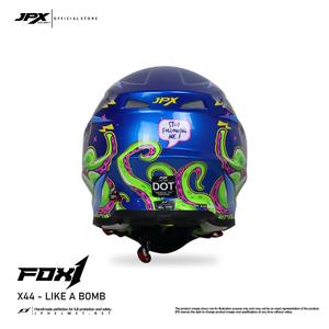 El casco JPX Fox1 Motif X 44 Supermoto Cross ofrece una protección superior y un estilo audaz para la mejor experiencia de motocross. - Product Image 4