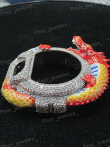 Bisel para Reloj Red Dragon con Diamante Moissanite VVS, Serie 6900, Actualización - Product Image 4