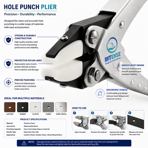 Pince à bijoux professionnelle en acier inoxydable à mâchoires plates, outil de pliage de fil à mâchoires souples, fabricant OEM ODM en gros INTENSE - Product Image 4