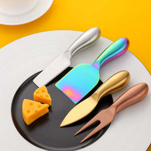 Stainless Steel Cheese Tools <b>Knife</b> Plane Fork Spreader Kitchen Serving Accessories For Home Restaurant Professional Use Dinings - Product Image 3