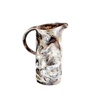 Resin <b>Tea</b> & Coffee Pitcher with Smooth Finish and Natural Wood Texture - Product Image 4