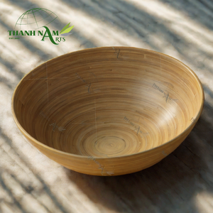 Bol de nouilles jetables écologiques faites à la main du Vietnam Salade durable servant du bambou rustique avec un design élégant - Product Image 4