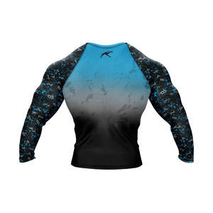 Rashguard OEM ODM Rash Guard Men Sublimation Printed Spandex Bjj Rash Guard Gym Surfing Diving Rashguard Compression Shirts MMA - Product Image 2