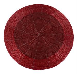 Luxury High End Handmade Eco-Friendly <b>Beaded</b> Floral Pattern Home Use <b>Placemat</b> 'Tweety Pie' - Product Image 2