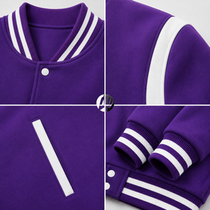 Veste de sport de style universitaire, conçue pour un confort durable et un attrait intemporel, idéale pour les tenues décontractées actives et les looks inspirés de la mode urbaine. - Product Image 5