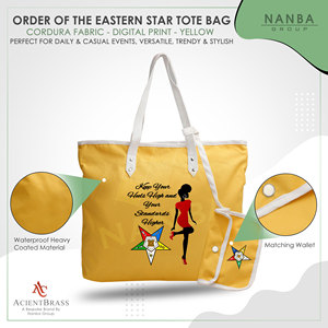 ตราดาวสีเหลืองของออร์เดอร์ออฟเดอะอีสเทิร์นสตาร์ (OES) (รักษาส้นรองเท้าให้สูงและมาตรฐานของคุณให้ยิ่งสูงขึ้น) กระเป๋าโท้ท OES - Product Image 3
